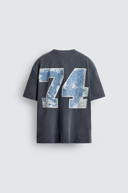 WASHED PRINT T-SHIRT