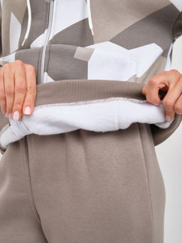 Костюм женский Дюна набивка начёс олива