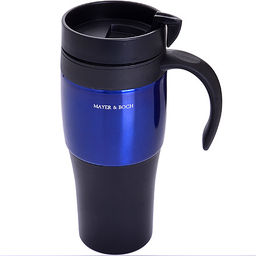 30541 Термокружка 420 мл нерж СИНЯЯ MB (х32)