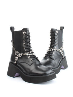 01-GZ6190-L61 BLACK Ботинки демисезонные женские (натуральная кожа) - Фабричный китай фото 11