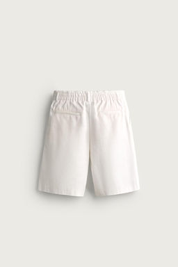 BERMUDA WIDE FIT ALGOD?N - LYOCELL / Blanco - Zara фото 8