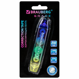 Корректирующая лента двусторонняя 5 мм x 10 м, BRAUBERG "Grade"