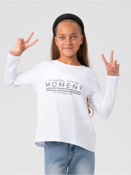 Лонгслив детский Момент серый - София фото 3