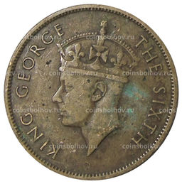 Монета 1 цент 1951 года Британский Гондурас