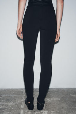 CREPE LEGGINGS WITH ZIPS - Zara фото 3