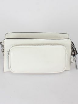 Сумка женская натуральная кожа GU 2033-2573, 1отд, плечевой ремень, белый SALE 245038 - Adelia фото 2