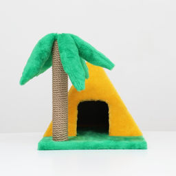 Домик для кошек Пирамидка, с когтеточкой Пальма, 38 х 40 х 61 см - Simaland фото 2