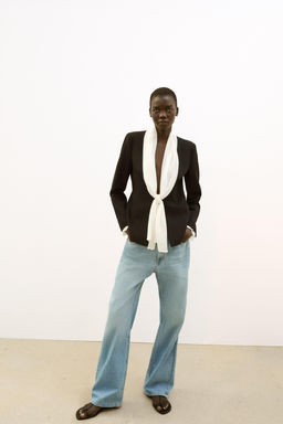 SCARF TIE BLAZER - Zara фото 10