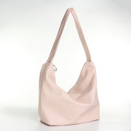 Сумка - мешок женская на молнии, 30×13×34 см, нежно-розовая