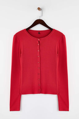 K?rm?z? Yumusak Dokulu Triko H?rka TWOAW26HI00264