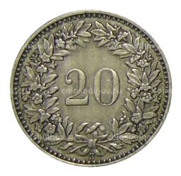 20 раппенов 1939 года Швейцария
