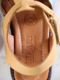 Босоножки 1036.подиум178br.Тыква+авокадо лион+коралл - Edart фото 6