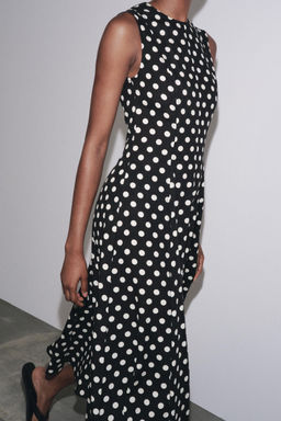 ZW COLLECTION POLKA DOT MIDI DRESS - Zara фото 32