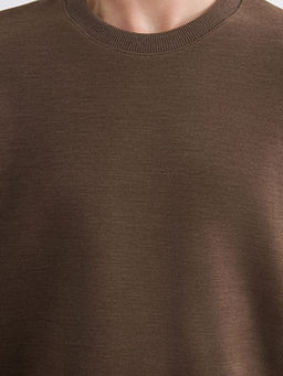 Bisiklet Yaka Erkek Sweatshirt