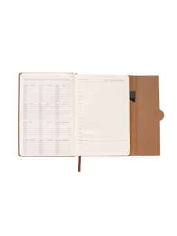 Ежедневник недатированный формат А5, с клапаном, 96 листов, в линейку, пвх, серый - Simaland фото 9