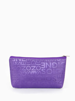 Цена за 2 шт. Косметичка-пенал на молнии, маленькая, с рисунком Буквы, фиолетовая - Simaland фото 2