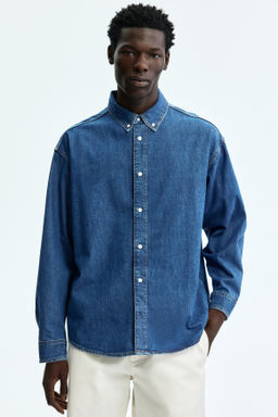 Camisa denim Oversized Fit - H&m фото 3