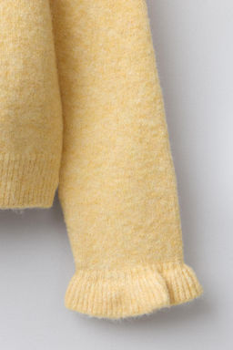 RUFFLE KNIT CARDIGAN WITH WOOL - Zara фото 4