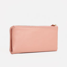 Кошелёк женский на кнопке, для карт, для монет, цвет розовый - Simaland фото 2