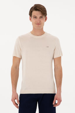 Erkek Slim Fit Bisiklet Yaka Ta_ Ti__rt Sepette S_rpriz _ndirim
