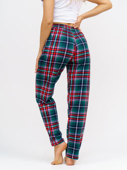 614 Брюки "Зеленая клетка"