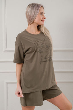 Пижама женская из кулирки Дива болотный - Амадэль фото 5