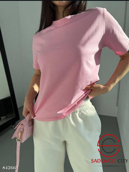 Футболка женская однотонная