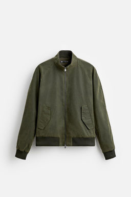 WAXED BOMBER JACKET - Zara фото 7