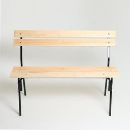 Скамейка садовая «Хит», 120×33×45 см, деревянная, металлические ножки