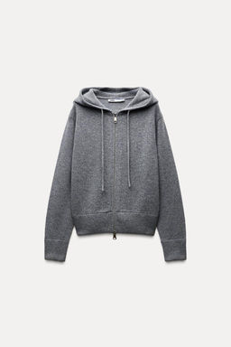 100% WOOL HOODED JACKET - Zara фото 4