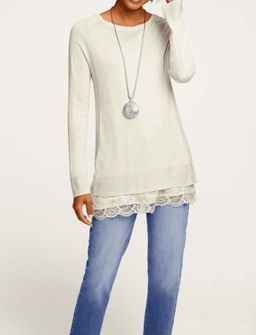 Пуловер, экрю - Linea tesini фото 5