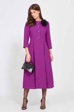 Платье твид 2495 фуксия