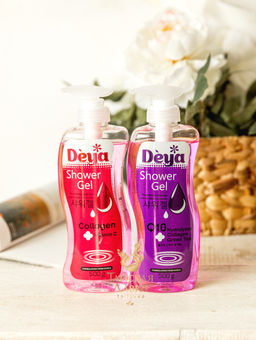 Гель д/душа Коллаген, Q10 и Чайное Дерево DEYA, 500 гр