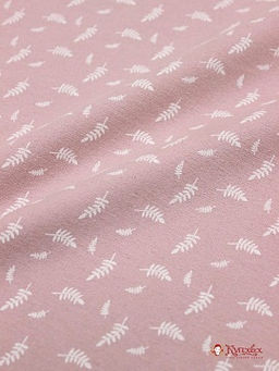 Теплый хлопок Мелкие листочки на розовой дымке, ш.1.5м, хлопок-100%, 160гр/м.кв
