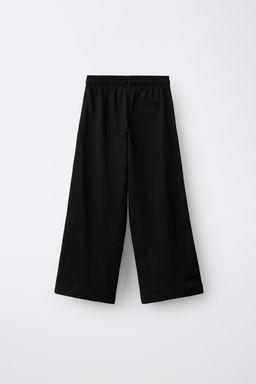 PANTAL?N WIDE LEG BANDAS / Negro - Zara фото 2