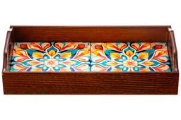 Поднос 31,5*16,5*6,5 см Яркий орнамент прямоугольный - Elan gallery фото 7