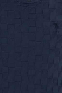U. S. Polo Assn / Мужской темно-синий базовый свитер - U.s. polo assn фото 12