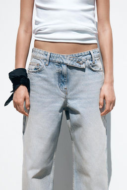 Z1975 STRAIGHT HIGH-WAIST FULL LENGTH JEANS - Zara фото 4