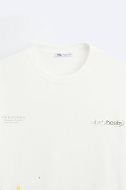 PAINT SPLATTER T-SHIRT WITH SLOGANS - Zara фото 16