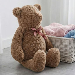 Подушка декоративная арт.4692-10 Медведь ТЕД хлопок беж