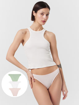 Трусы слипы женские в наборе, 3 шт