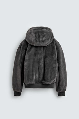 LEATHER EFFECT REVERSIBLE BOMBER JACKET - Zara фото 10