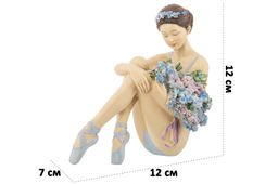 Статуэтка 12*7*12 см Балерина с цветами - Elan gallery фото 2