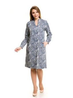 Платье 787 серо-голубой - Novita фото 3