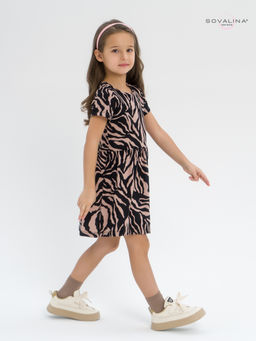 Платье Лето зебра какао - Sovalina фото 6