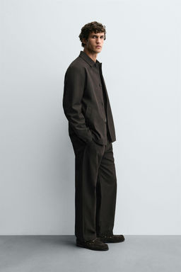 RELAXED FIT TWILL OVERSHIRT - Zara фото 4