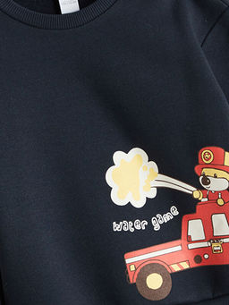 Bisiklet Yaka Erkek ?ocuk Sweatshirt