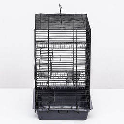 Клетка для грызунов Пижон №9, с 3-я этажами, без наполнения, 33 х 24 х 38 см, серая - Simaland фото 2