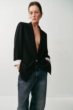 BLAZER PU?O ESTAMPADO / Negro - Zara фото 5