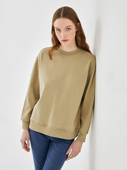 Bisiklet Yaka Kad?n Sweatshirt